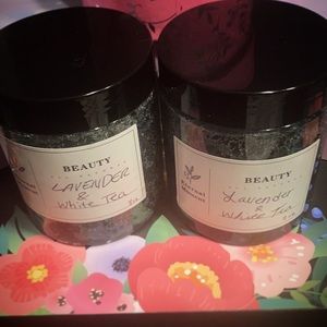 White tea and lavender body scrub